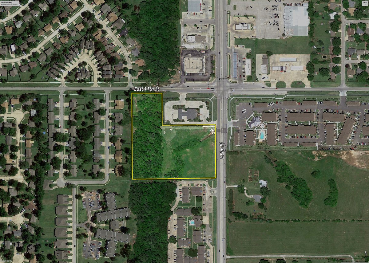 Tract map - IMPORTANT SEALED BID REAL ESTATE AUCTION - 6.56+/- ACRES IN BROKEN ARROW, OKLAHOMA